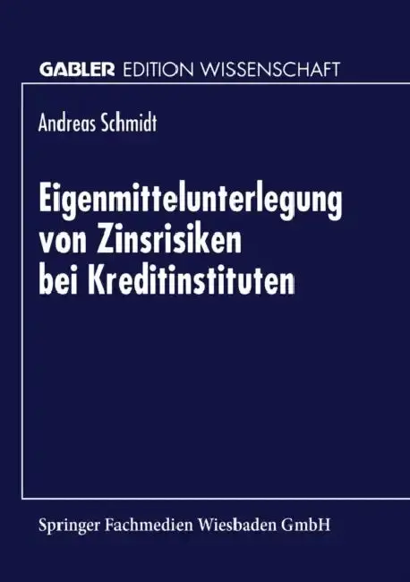 Cover of Eigenmittelunterlegung Von Zinsrisiken Bei Kreditinstituten