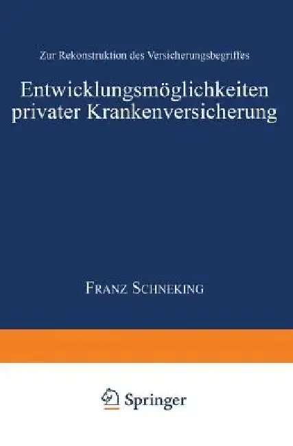 Cover of Entwicklungsmöglichkeiten Privater Krankenversicherung