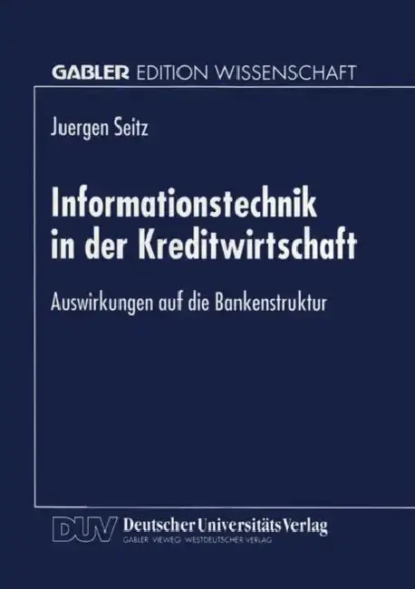 Cover of Informationstechnik in Der Kreditwirtschaft