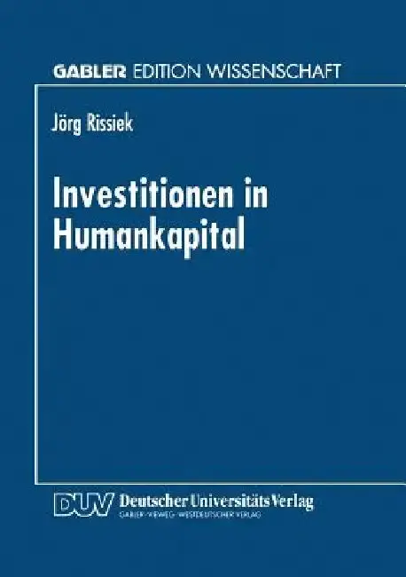 Cover of Investitionen in Humankapital