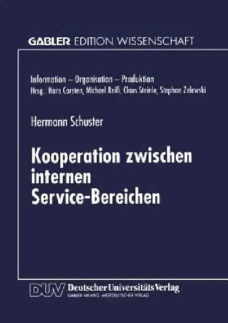 Cover of Kooperation Zwischen Internen Service-Bereichen