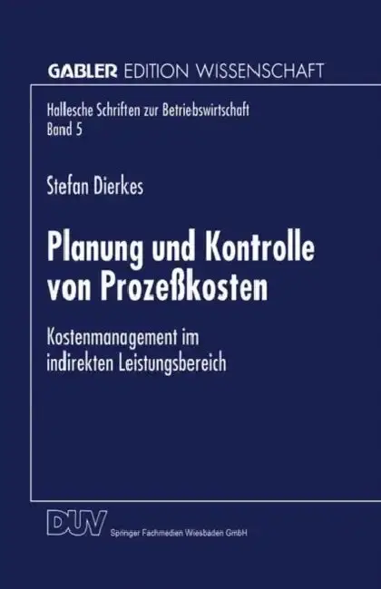Cover of Planung Und Kontrolle Von Prozeßkosten
