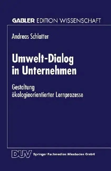 Cover of Umwelt-Dialog in Unternehmen