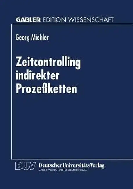 Cover of Zeitcontrolling Indirekter Prozeßketten