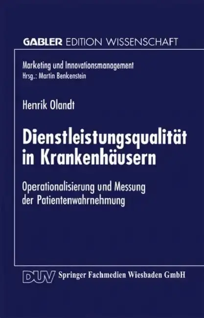 Cover of Dienstleistungsqualität in Krankenhäusern