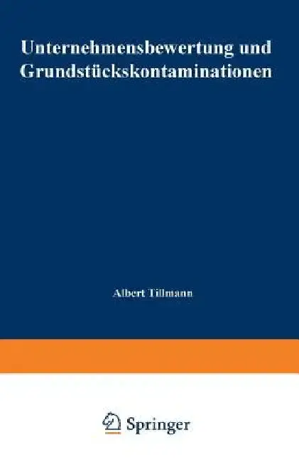 Cover of Unternehmensbewertung Und Grundstückskontaminationen