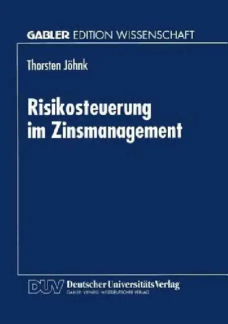 Cover of Risikosteuerung Im Zinsmanagement