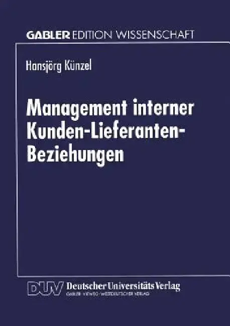 Cover of Management Interner Kunden-Lieferanten-Beziehungen