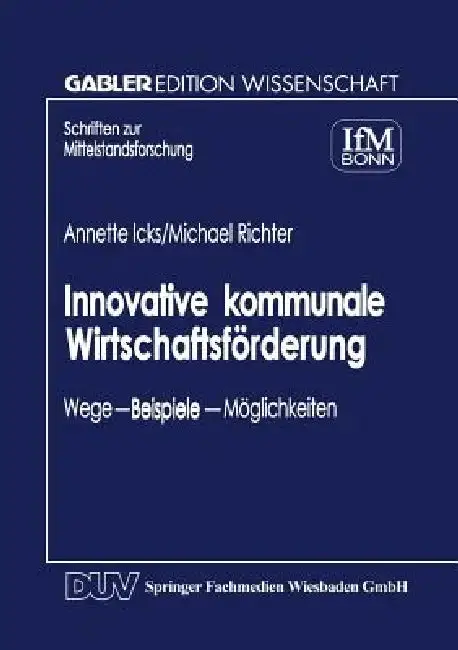 Cover of Innovative Kommunale Wirtschaftsförderung
