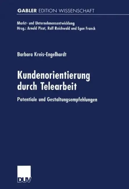 Cover of Kundenorientierung Durch Telearbeit