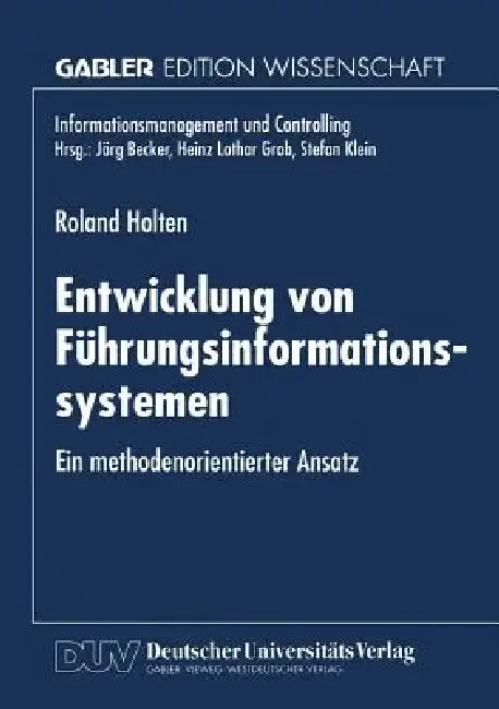 Cover of Entwicklung Von Führungsinformationssystemen