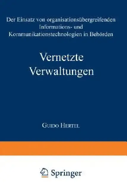 Cover of Vernetzte Verwaltungen
