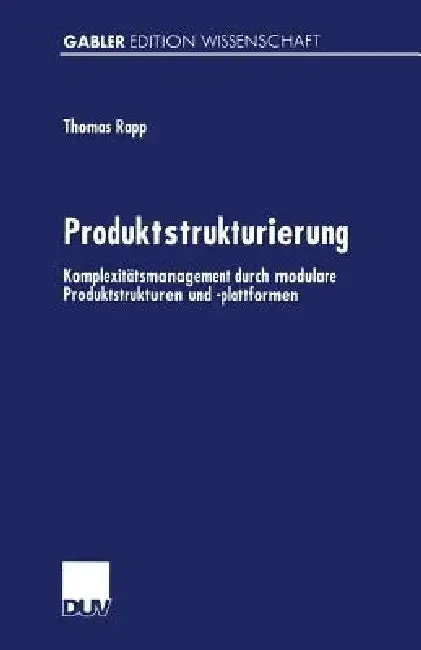 Cover of Produktstrukturierung