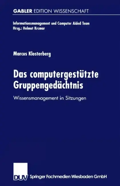Cover of Das Computergestützte Gruppengedächtnis