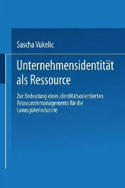 Cover of Unternehmensidentität ALS Ressource