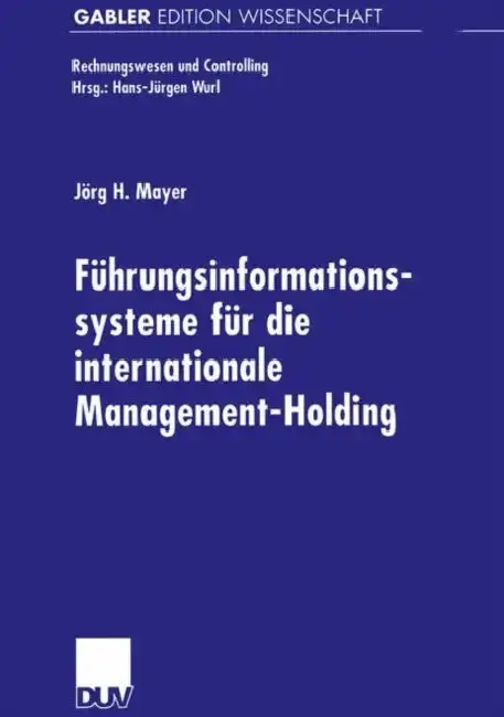 Cover of Führungsinformationssysteme Für Die Internationale Management-Holding
