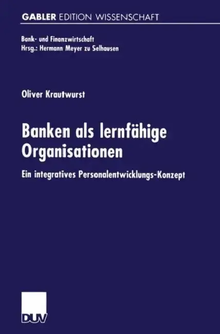 Cover of Banken ALS Lernfähige Organisationen