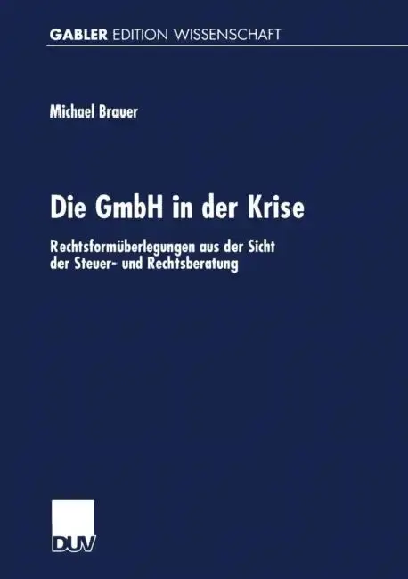 Cover of Die Gmbh in Der Krise