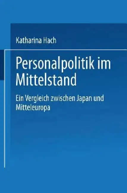 Cover of Personalpolitik Im Mittelstand
