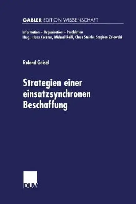 Cover of Strategien Einer Einsatzsynchronen Beschaffung