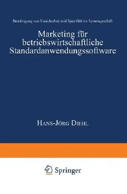 Cover of Marketing Für Betriebswirtschaftliche Standardanwendungssoftware