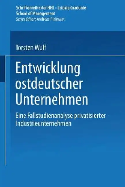 Cover of Entwicklung Ostdeutscher Unternehmen
