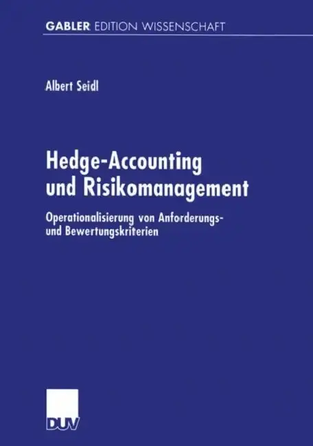 Cover of Hedge-Accounting Und Risikomanagement