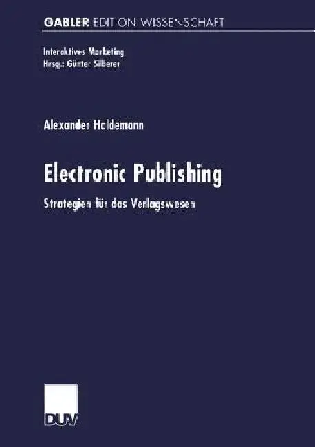 Cover of Electronic Publishing