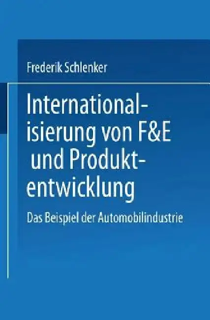 Cover of Internationalisierung Von F&e Und Produktentwicklung
