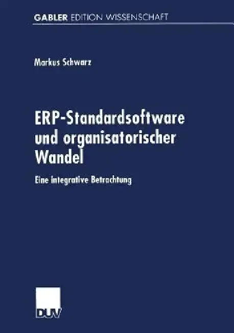 Cover of Erp-Standardsoftware Und Organisatorischer Wandel