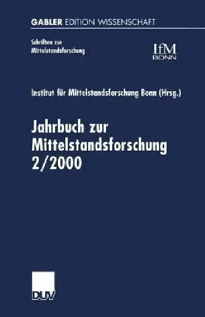 Cover of Jahrbuch Zur Mittelstandsforschung 2/2000