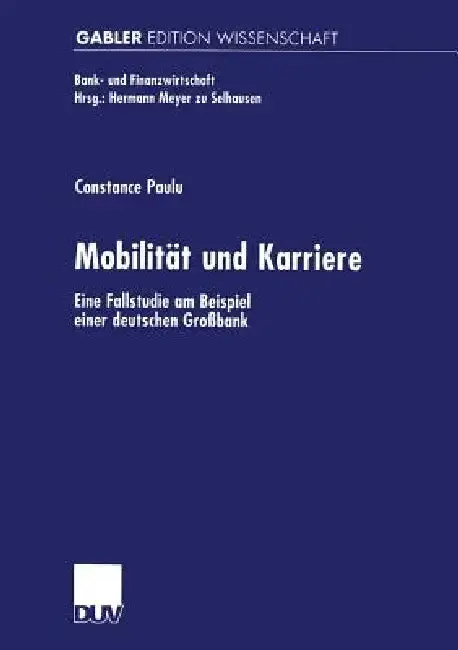 Cover of Mobilität Und Karriere
