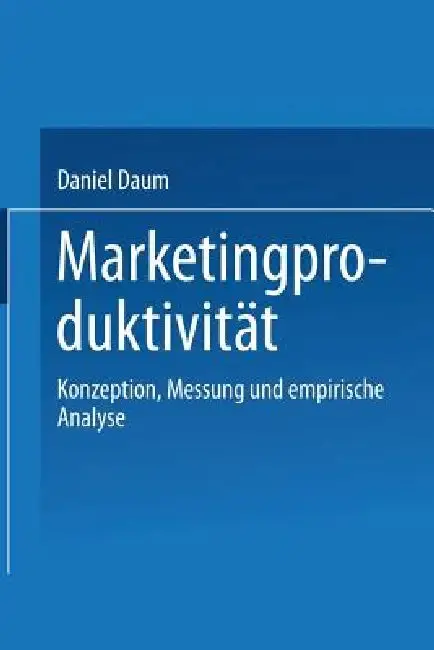 Cover of Marketingproduktivität