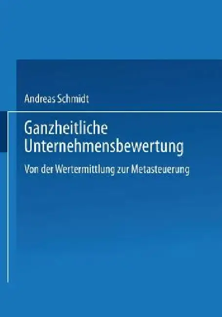 Cover of Ganzheitliche Unternehmensbewertung
