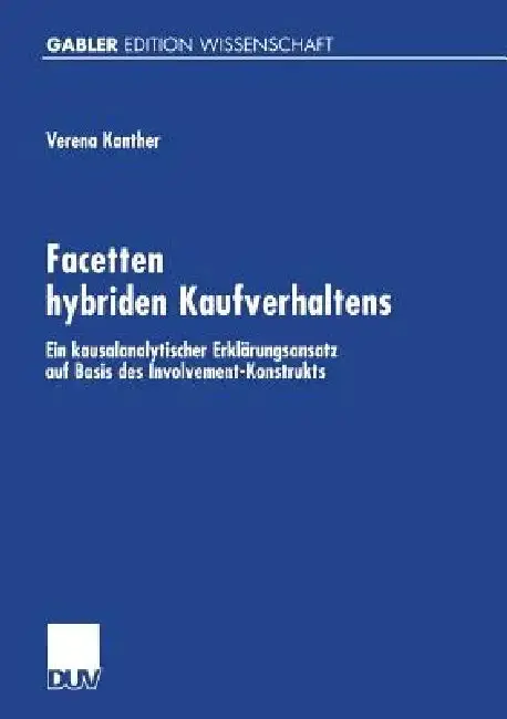 Cover of Facetten Hybriden Kaufverhaltens