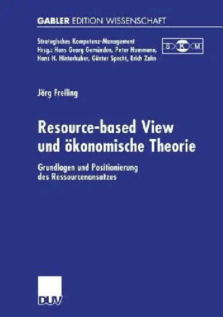 Cover of Resource-Based View Und Ökonomische Theorie
