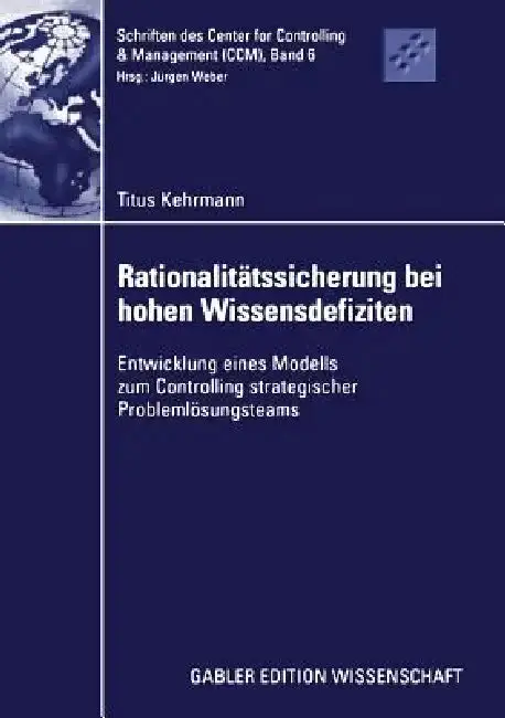 Cover of Rationalitätssicherung Bei Hohen Wissensdefiziten