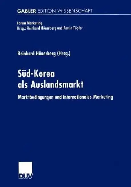 Cover of Süd-Korea ALS Auslandsmarkt