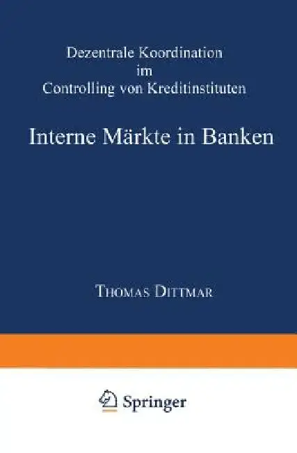 Cover of Interne Märkte in Banken