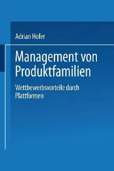 Cover of Management Von Produktfamilien