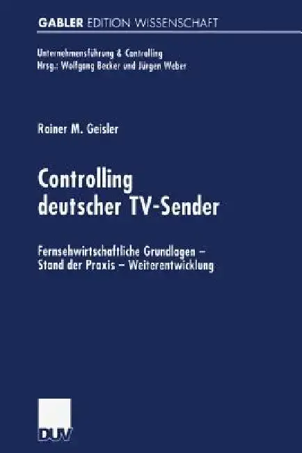 Cover of Controlling Deutscher Tv-Sender