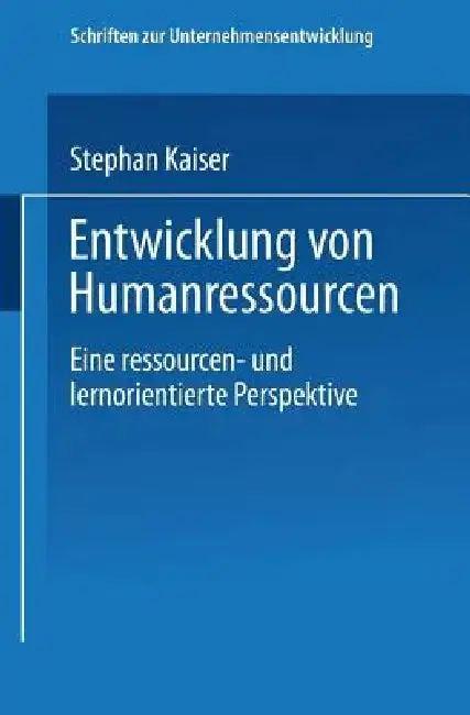 Cover of Entwicklung Von Humanressourcen