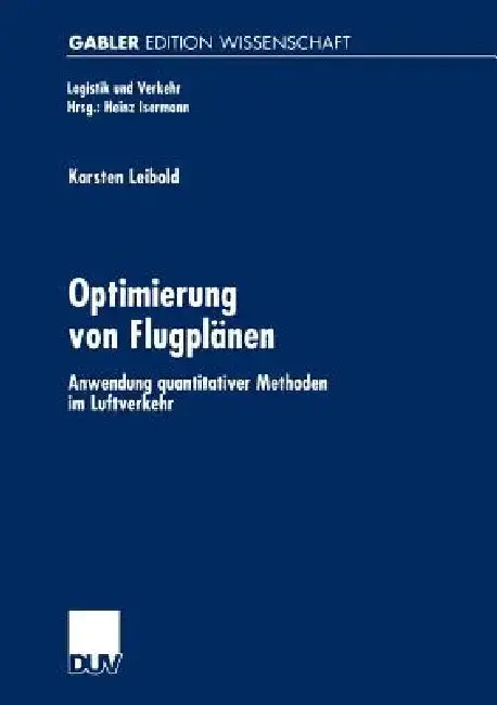 Cover of Optimierung Von Flugplänen