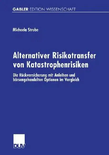 Cover of Alternativer Risikotransfer Von Katastrophenrisiken