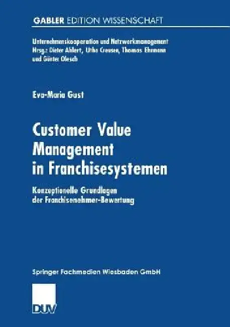 Cover of Customer Value Management in Franchisesystemen