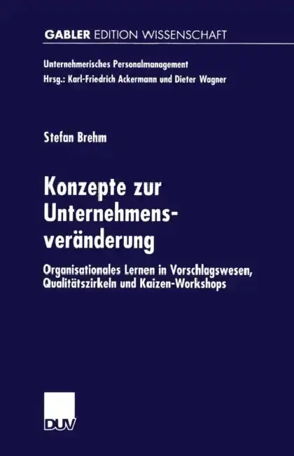 Cover of Konzepte Zur Unternehmensveränderung