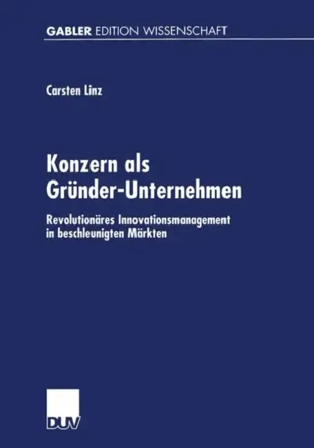 Cover of Konzern ALS Gründer-Unternehmen