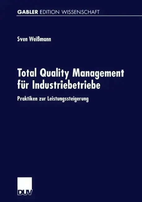 Cover of Total Quality Management Für Industriebetriebe