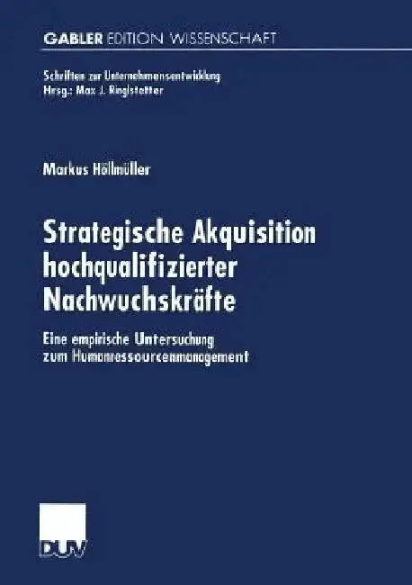 Cover of Strategische Akquisition Hochqualifizierter Nachwuchskräfte