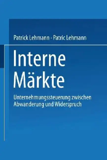 Cover of Interne Märkte